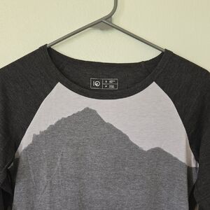 10 Ten Tree | Gray Raglan 3/4 Sleeve Tee Size Small